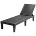 Outdoor Reclining Chaise Lounge Chair with Adjustable Backrest