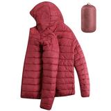 Packable Short Down Jacket Winter Puffer Coat Lightweight Quilted Down Parka Coat Hiking Outwear