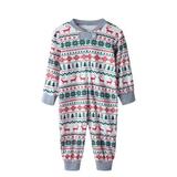 JANDEL Family Soft Cotton Christmas Theme Printing Pajamas 2Pcs/Set, Baby 9M