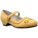 Sobeyo Kids Dress Shoes Mary Jane Ankle Strap Closed Toe Pumps Yellow Sz 1