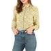 Allegra K Women's Button Down Long Sleeve Ditsy Floral Shirt