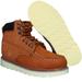 Krazy Y&W Young & Wild LEATHER Wedge 6 Inch Moc Toe Work Boot Brown, MEN