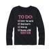 Big Sister To Do List - Brother Sister Youth Girl Long Sleeve Tee