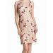 Calvin Klein NEW Beige Womens Size 10 Sequin Sheath Floral Dress