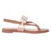 Cole Haan Anica Thong Sandal Pecan Rose Gold Metallic