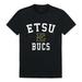 W Republic 539-294-BLK-04 East Tennessee State University Arch T-Shirt, Black & White - Extra Large