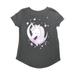 Jumping Beans Toddler Girls Gray Glitter Unicorn T-Shirt Tee Shirt