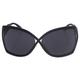 Tom Ford FT0427/S Julianne 02A - Matte Black/Dark Grey by Tom Ford for Women - 62-11-115 mm Sunglasses