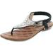 Patrizia by Spring Step Women's Renata Jeweled Thong Sandals