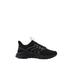 [E92558] Womens Peak Taichi Natural Black Mesh Knit Breathable White Running Sneakers - 6.5