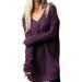 Plus Size Women Long Sleeve Casual Long Tunic Tops Ladies Blouse Shirt Jersey Pullover Ladies Autumn Plain Tunic Shirt Dress Split Hem Gypsy Baggy Tunic Tops Shirt Long Sleeve Blouse