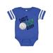 Inktastic Dad's Golf Buddy with Golf Ball Infant Creeper Unisex, Football Blue and White, 18 Months