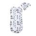 Seyurigaoka Newborn Baby Cotton Zipper Swaddle Blanket Wrap Sleeping Bag Sleepsacks 0-6M