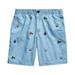 Ralph Lauren BLUE Boys Chambray Nautical Polo Prepster Shorts, US 14 Boys