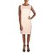 Tahari ASL Womens Boucle Sleeveless Shift Dress