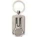 Nickel-Plated Polished And Satin Golf Divot Key Ring Designer Jewelry by Sweet Pea