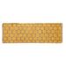 Beehive Modern Collection Area Rug by Home Weavers Inc in Yellow (Size 24" X 72")