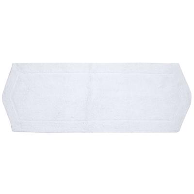 Waterford Bath Rug Collection by Home Weavers Inc in White (Size 22" X 60")