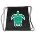 Crissy Field California Souvenir Cinch Bag with Drawstring Backpack Tote Beach Bag Green Turtle Design