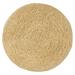 Fantasia Round Bath Rug Collection by Home Weavers Inc in Yellow (Size 30" ROUND)