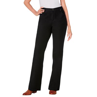 Plus Size Women's Bootcut Stretch Denim Jean by Woman Within in Black Denim (Size 38 WP)