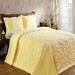 Ashton Collection Tufted Chenille Bedspread by Better Trends in Yellow (Size KING)