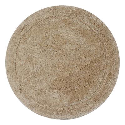 Bloomfield Round Bath Rug Collection by Home Weavers Inc in Linen (Size 30" ROUND)