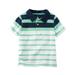 Carters Baby Clothing Outfit Boys Striped Slub Jersey Polo Shirt Green