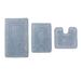 Casual Elegence 3 Piece Bath Rug Collection by Home Weavers Inc in Blue