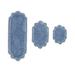 Allure 3pc Bath Rug Collection by Home Weavers Inc in Blue
