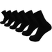 Non-Binding Diabetic Socks, 6 Pairs for Men, Ultra Soft Bamboo Comfortable Loose Fit Top Bulk Pack (Black)
