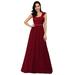 Ever-Pretty Womens Plus Size Evening Dresses for Women 07704 Burgundy US18