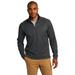 Port AuthorityÂ® Vertical Texture 1/4-Zip Pullover. K805 Iron Grey/ Black M