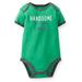 Carters Baby Clothing Outfit Short Sleeve Bodysuit Green - Handsome Like Daddy