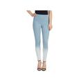 Lysse Leggings Womens High Rise Ombre Jeggings Blue S