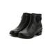 Wazshop - Ladies Chelsea Boots Women Block Heel Quilted Ankle Biker Riding Zip Bootie Shoes