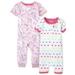 The Children's Place Baby Girl & Toddler Girl Animal Hearts Snug Fit Cotton One Piece Pajamas 2-Pack (NB-24M)