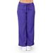 Ultra Soft Medical Nurse Uniform Womens Premium Junior Fit 5 Pocket Scrub Pant, 36161 PURPLE / XX-Large