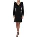 Lauren Ralph Lauren Womens Cincy Ruffled Long Sleeves Wear to Work Dress