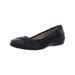 LifeStride Womens Loyal Faux Leather Closed Toe Ballet Flats