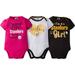 NFL Pittsburgh Steelers Baby Girls Short Sleeve Bodysuit Set, 3-Pack