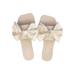 Rotosw Sandals for Women Bowknot Flat Slippers Summer Platform Sandals Comfy Bowknot Beach Slippers Slip-On Slider Flip Flops Slippers Casual Shoes