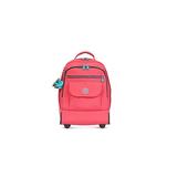 Kipling Sanaa Ladies Large Vibrant Pink Nylon Rolling Backpack WL-4759