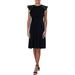 Lauren Ralph Lauren Womens Petites Lace Bodice Knee-Length Cocktail Dress