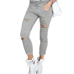 Womens Stretch Jeans-look Skinny Pencil Pants Jeggings High Waist Slim Trousers