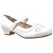 Sobeyo Kids Dress Shoes Mary Jane Ankle Strap Closed Toe Pumps White Sz 1