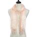 Lightweight Feminine teardrop fringe Vintage Lace Scarf Mesh Crochet Tassel Scarfs for Women