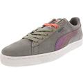 Puma Men's Suede Classic X Pigeon Frost Gray / Georgia Peach Ankle-High Fashion Sneaker - 10.5M