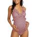 UKAP Swimwear for Pregnant Women Pink Stripe Ruffle V Neck Ruched Padded Tankini Bikini Maternity Swimsuit 2 Piece Swimsuits for Pregnancy Beachwear Swimming Costume S-3XL