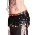 SweetCandy Gold Coins Plus Size Chiffon Belly Dance Hip Scarf Dance Skirt Belt Waist Chain